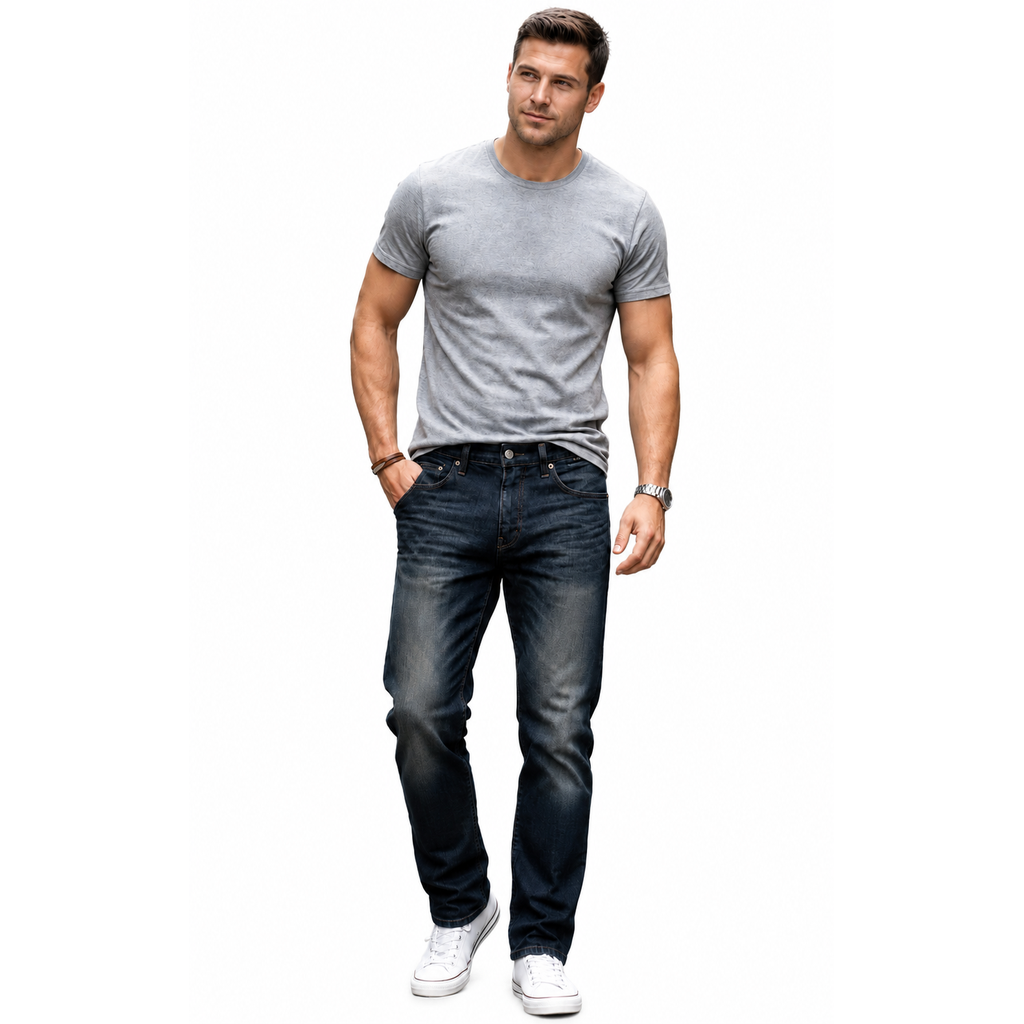 Express Men's Slim Dark-Wash Jeans, Size 34/32 New