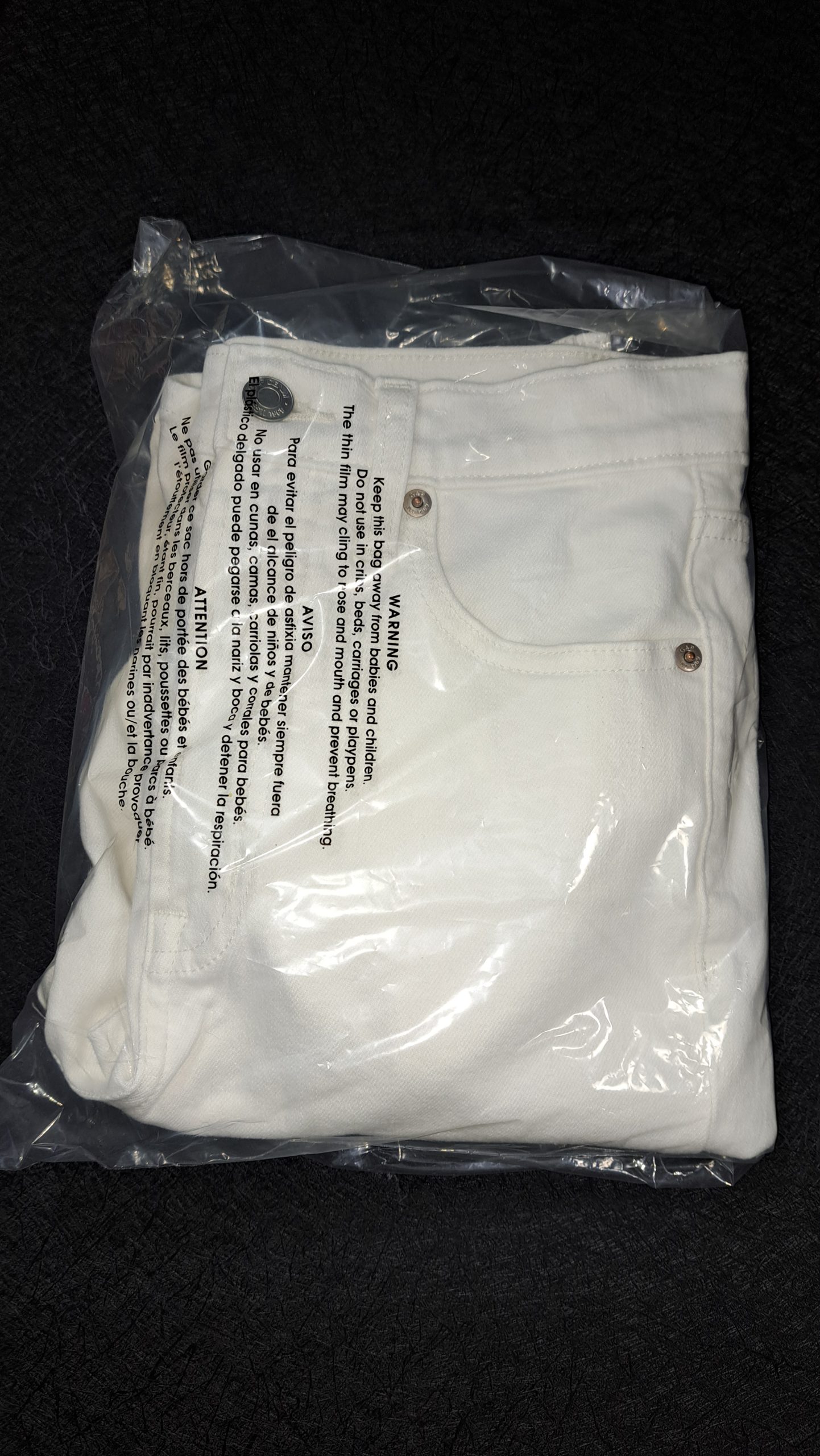 GAP True Skinny Sky High White Jeans Women's Size 27/4 .