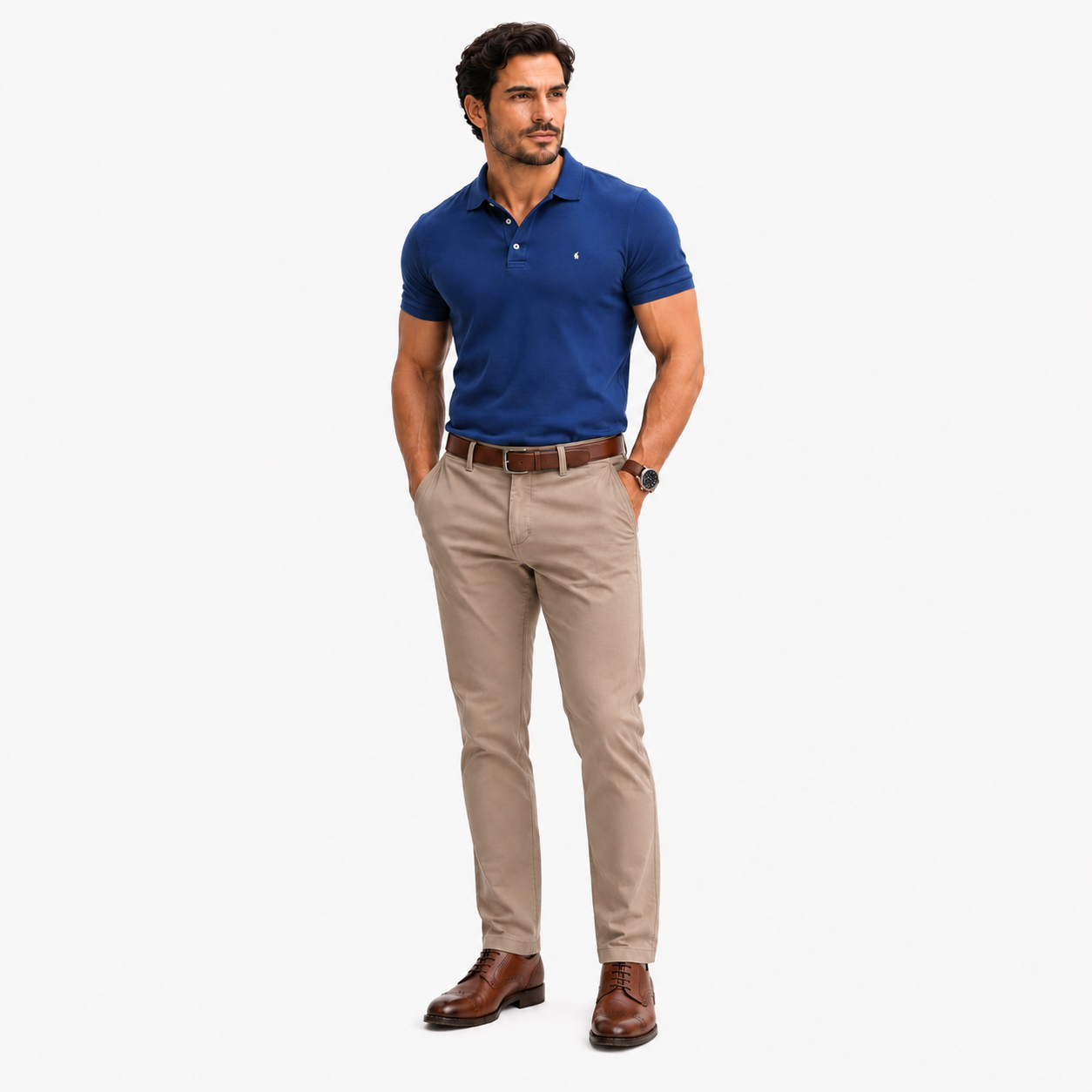 Haggar Men's Comfort Dress Pants Khaki Tan Size 38x29.