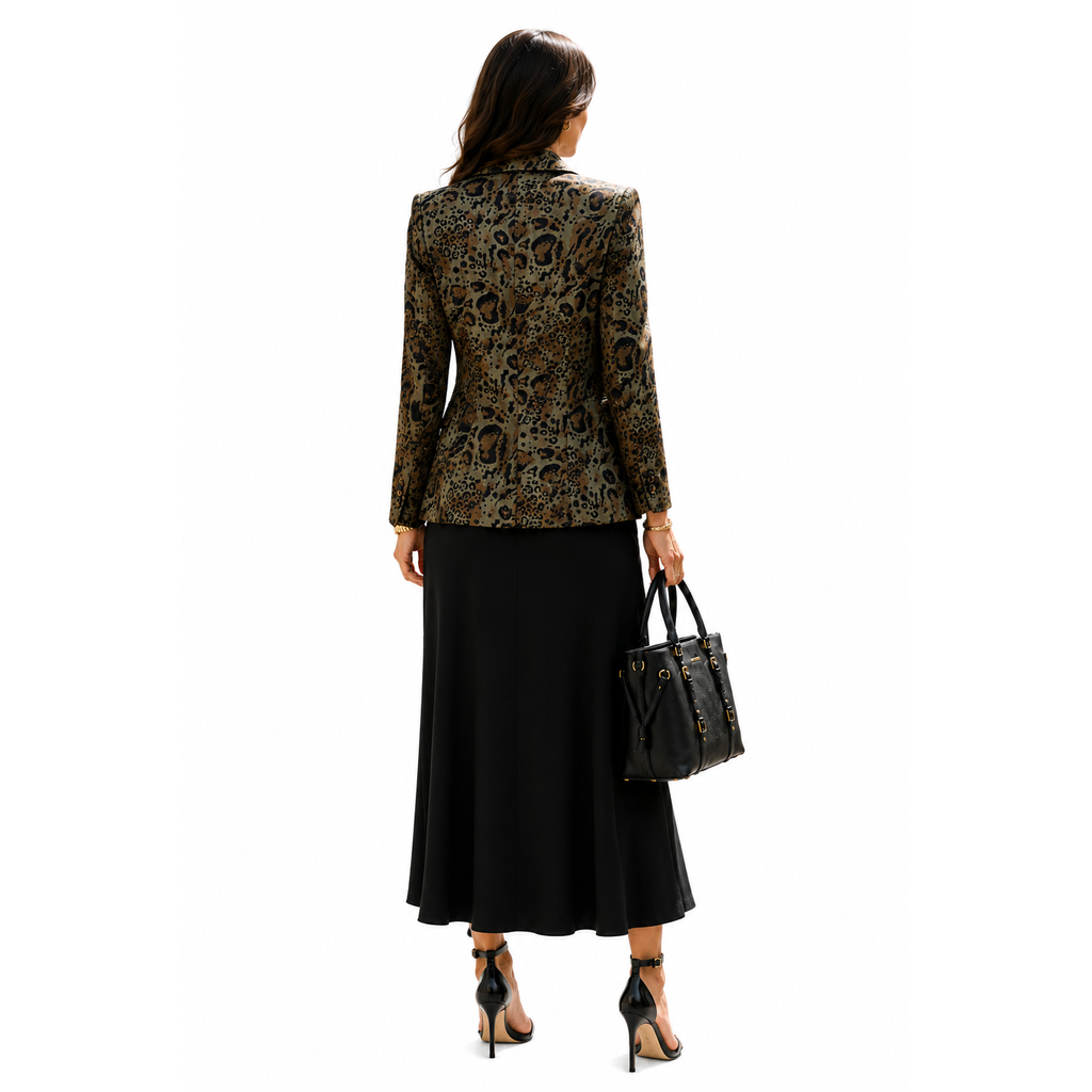 Lolita Pocket Women’s Animal Print Blazer Size S New With Tags Soft Lined Jacket
