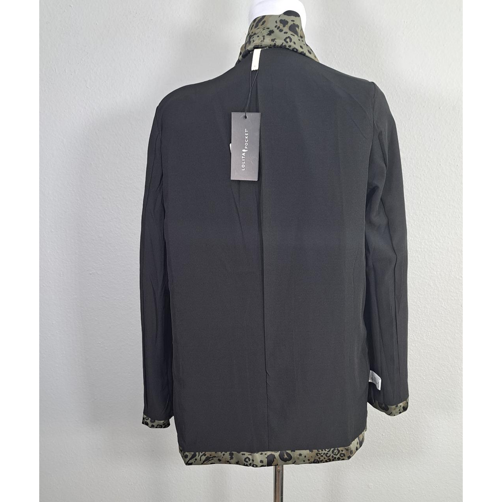 Lolita Pocket Women’s Animal Print Blazer Size S New With Tags Soft Lined Jacket