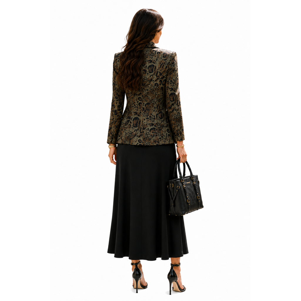Lolita Pocket Women’s Animal Print Blazer Size S New With Tags Soft Lined Jacket