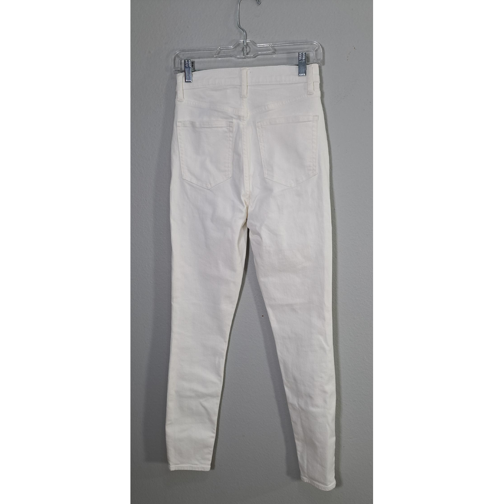 GAP True Skinny Sky High White Jeans Women's Size 27/4 .