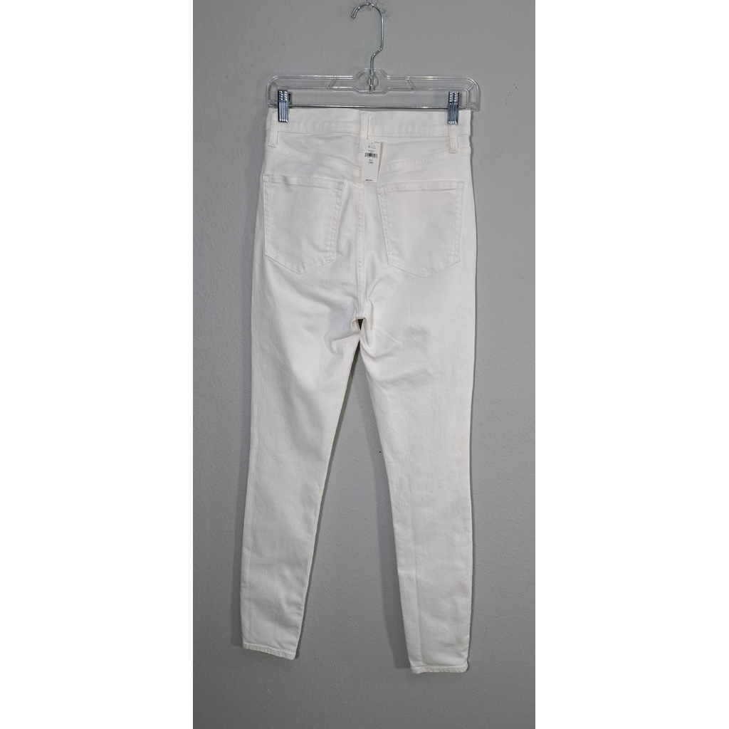 GAP True Skinny Sky High White Jeans Women's Size 27/4 .