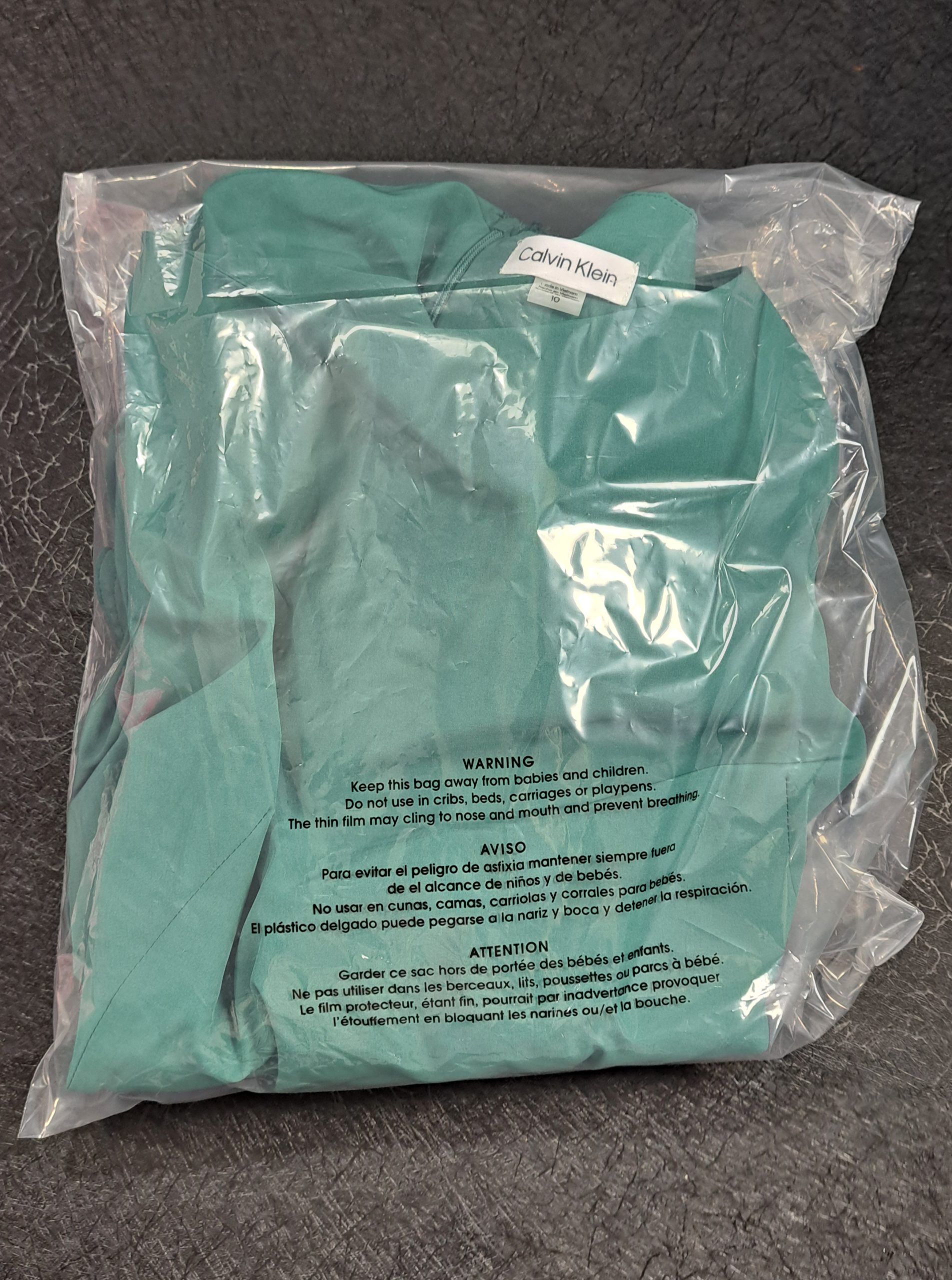 NEW Calvin Klein Emerald Green Flutter Sleeve Belted Straight Leg Jumpsuit Women's Size 10 NWT